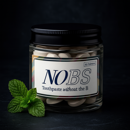 NOBS™ – Pastillas que combaten manchas, sarro y mal aliento.